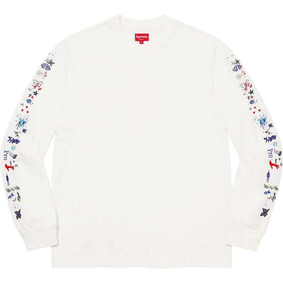 Supreme AOI Icons L/S Top Maglioni Bianche | IT276RW