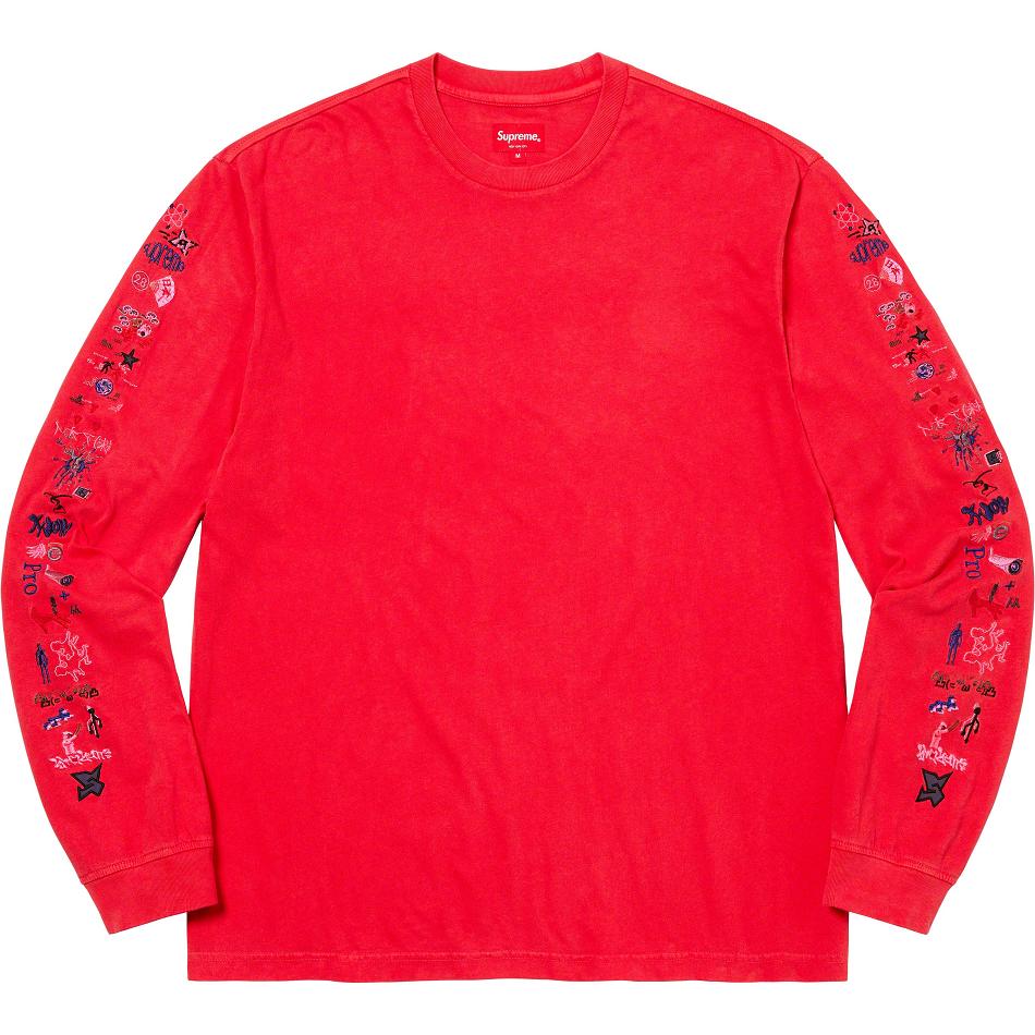 Supreme AOI Icons L/S Top Maglioni Rosse | IT277TV