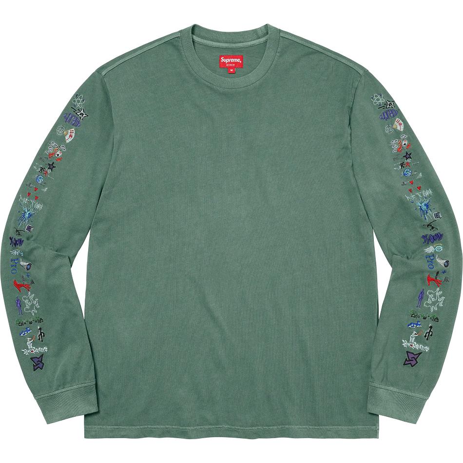 Supreme AOI Icons L/S Top Maglioni Verdi | IT278YU