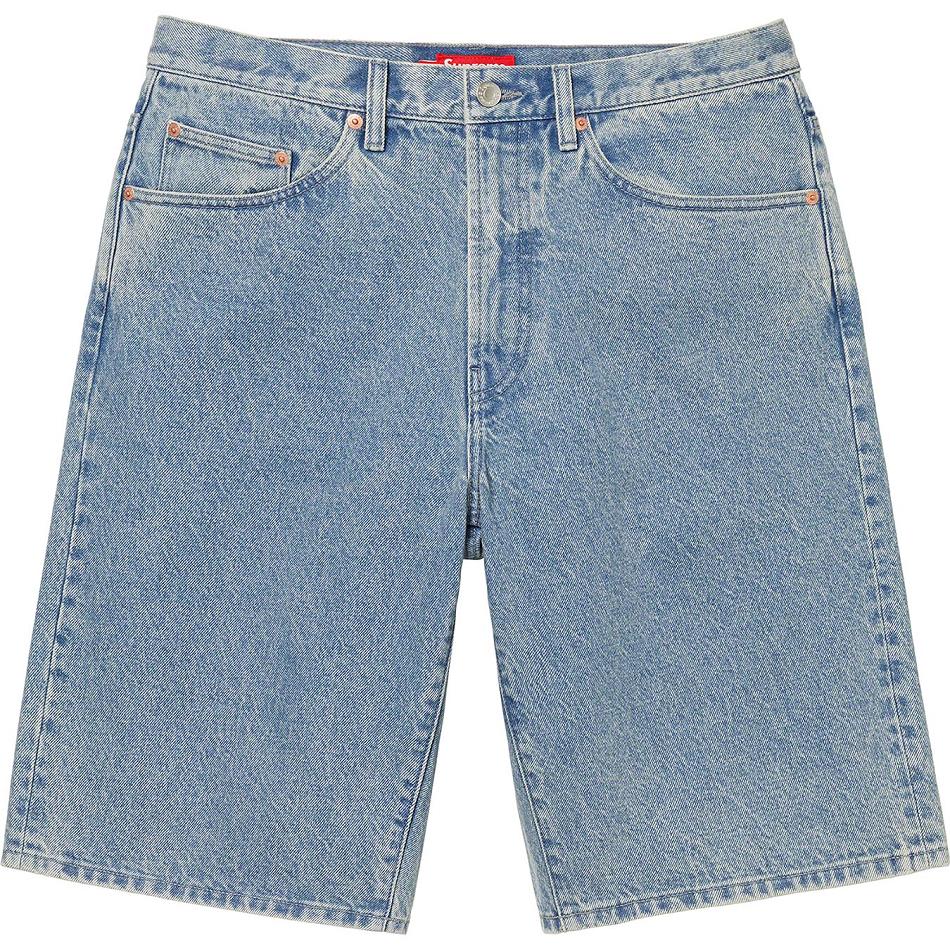 Supreme Baggy Denim Pantaloncini Blu | IT236HK