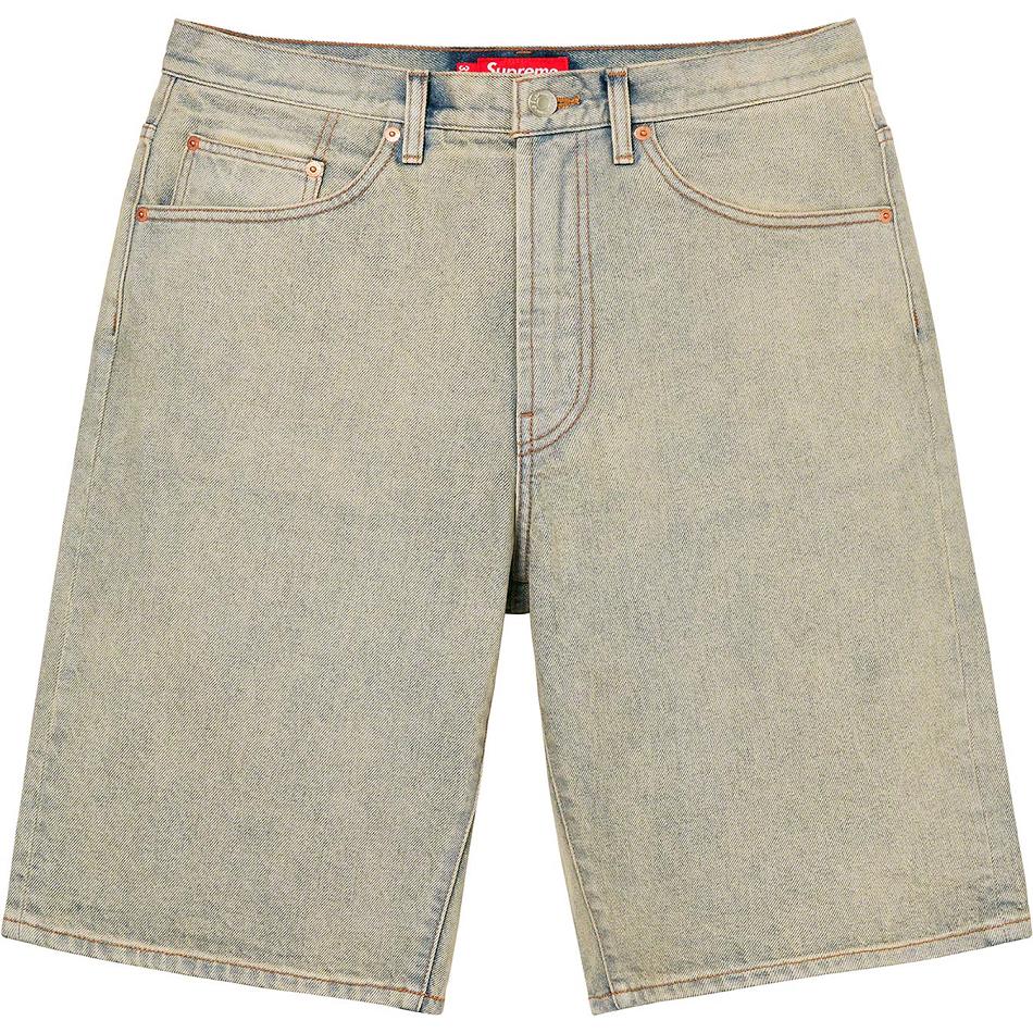 Supreme Baggy Denim Pantaloncini Khaki | IT234FM