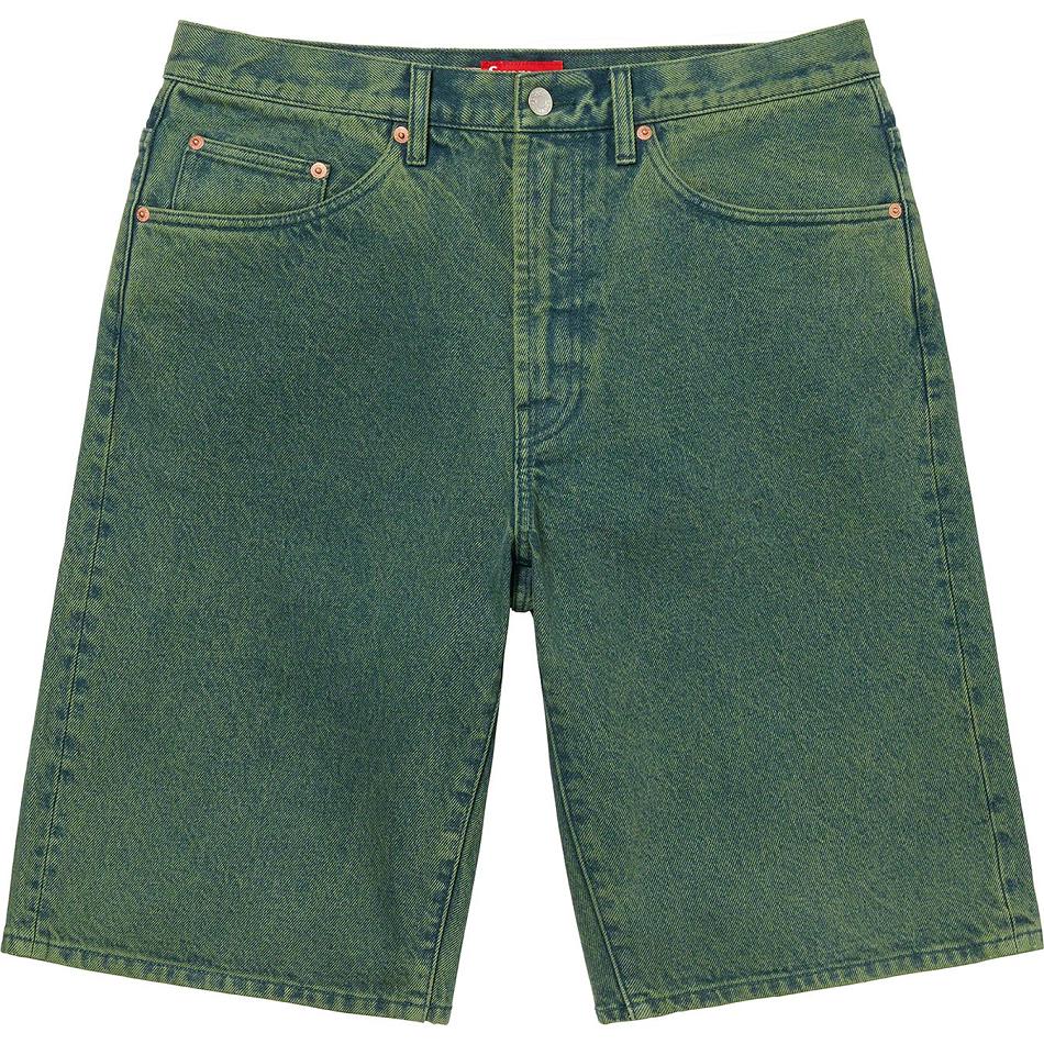 Supreme Baggy Denim Pantaloncini Verdi | IT233DN