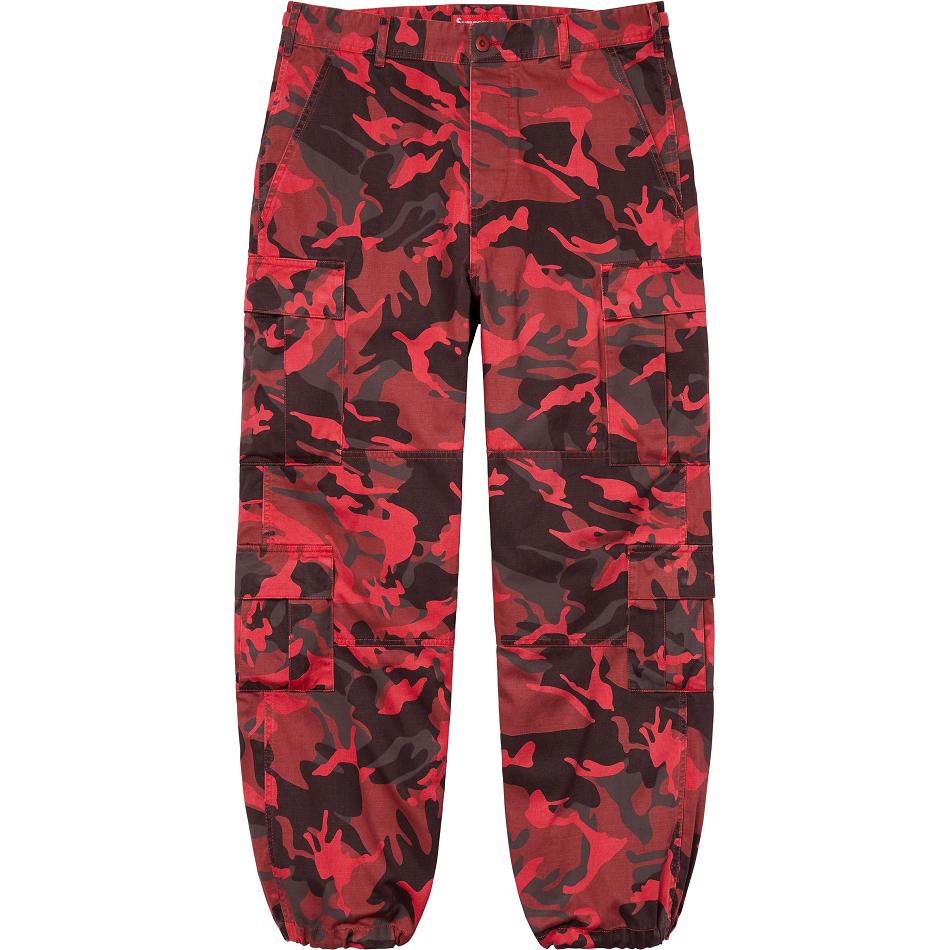 Supreme Cargo Pant Pantaloni Rosse Camouflage | IT197EX