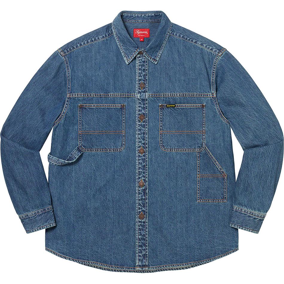 Supreme Denim Painter Camicie Blu | IT200YU