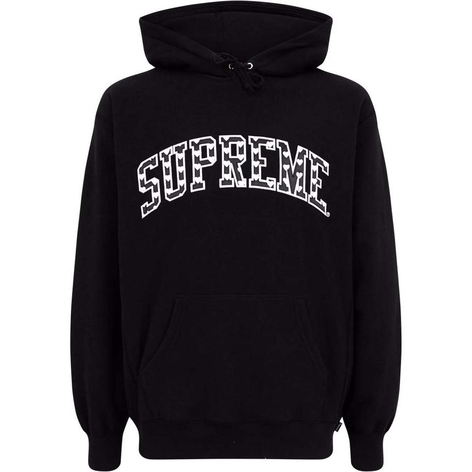 Supreme Hearts ARC Felpa Con Cappuccio Nere | IT111XF