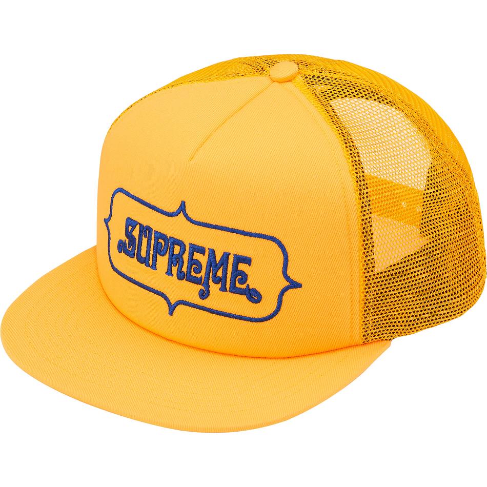 Supreme Highest Mesh Back 5-Panel Cappelli Gialle | IT460YU