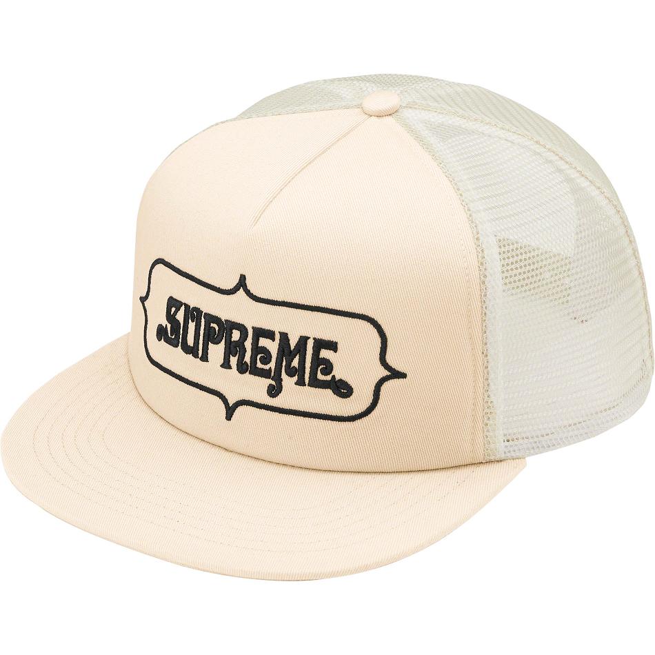 Supreme Highest Mesh Back 5-Panel Cappelli Beige | IT461UT