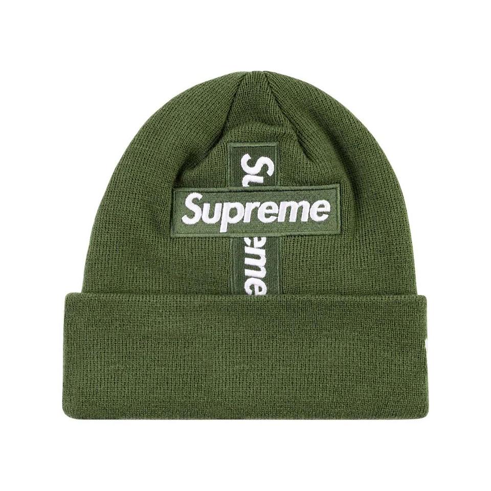 Supreme New Era Cross Box-Logo Beanie Cappelli Verdi | IT482WY