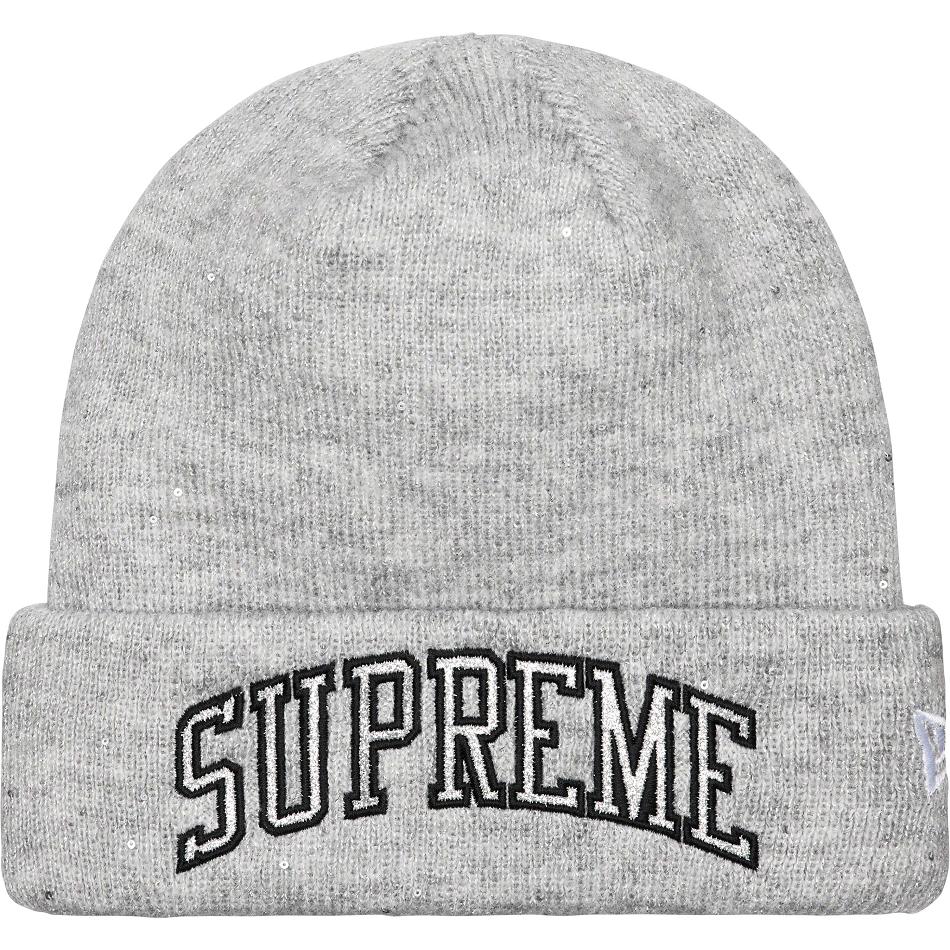 Supreme New Era® Metallic Arc Beanie Cappelli Grigie | IT443GL