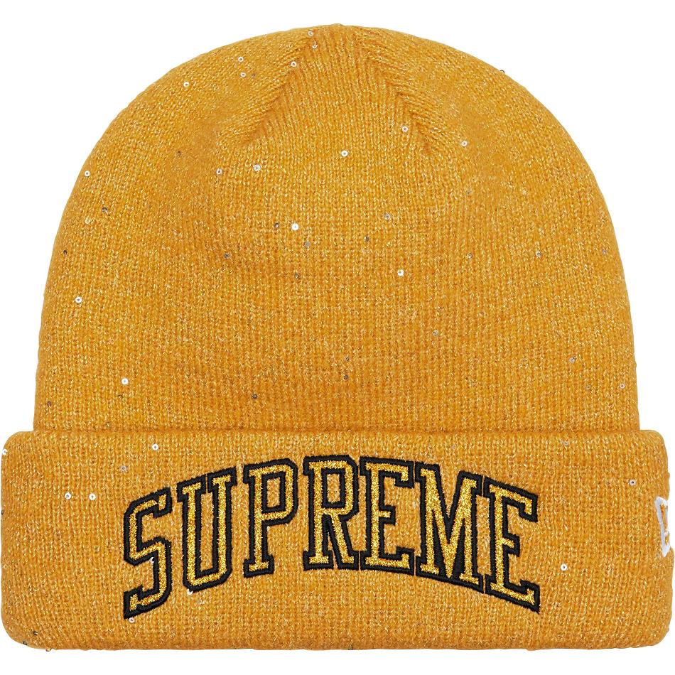 Supreme New Era® Metallic Arc Beanie Cappelli Oro | IT444HK