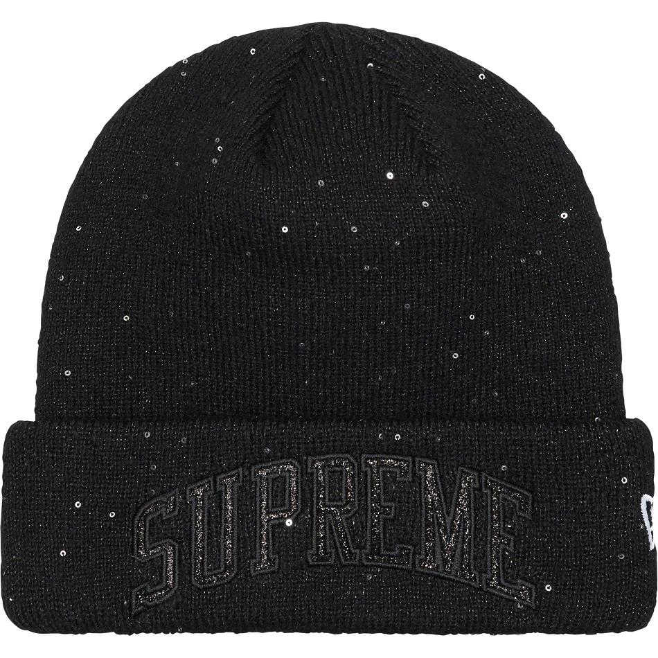 Supreme New Era® Metallic Arc Beanie Cappelli Nere | IT445JJ