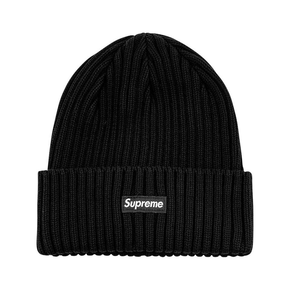 Supreme Overdyed Logo Beanie Cappelli Nere | IT483EX