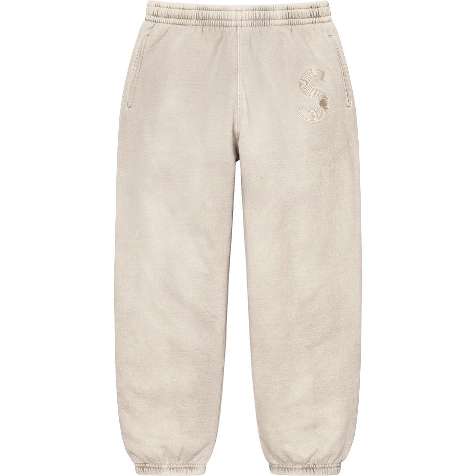 Supreme Overdyed S Logo Sweatpant Pantaloni Beige | IT189XF