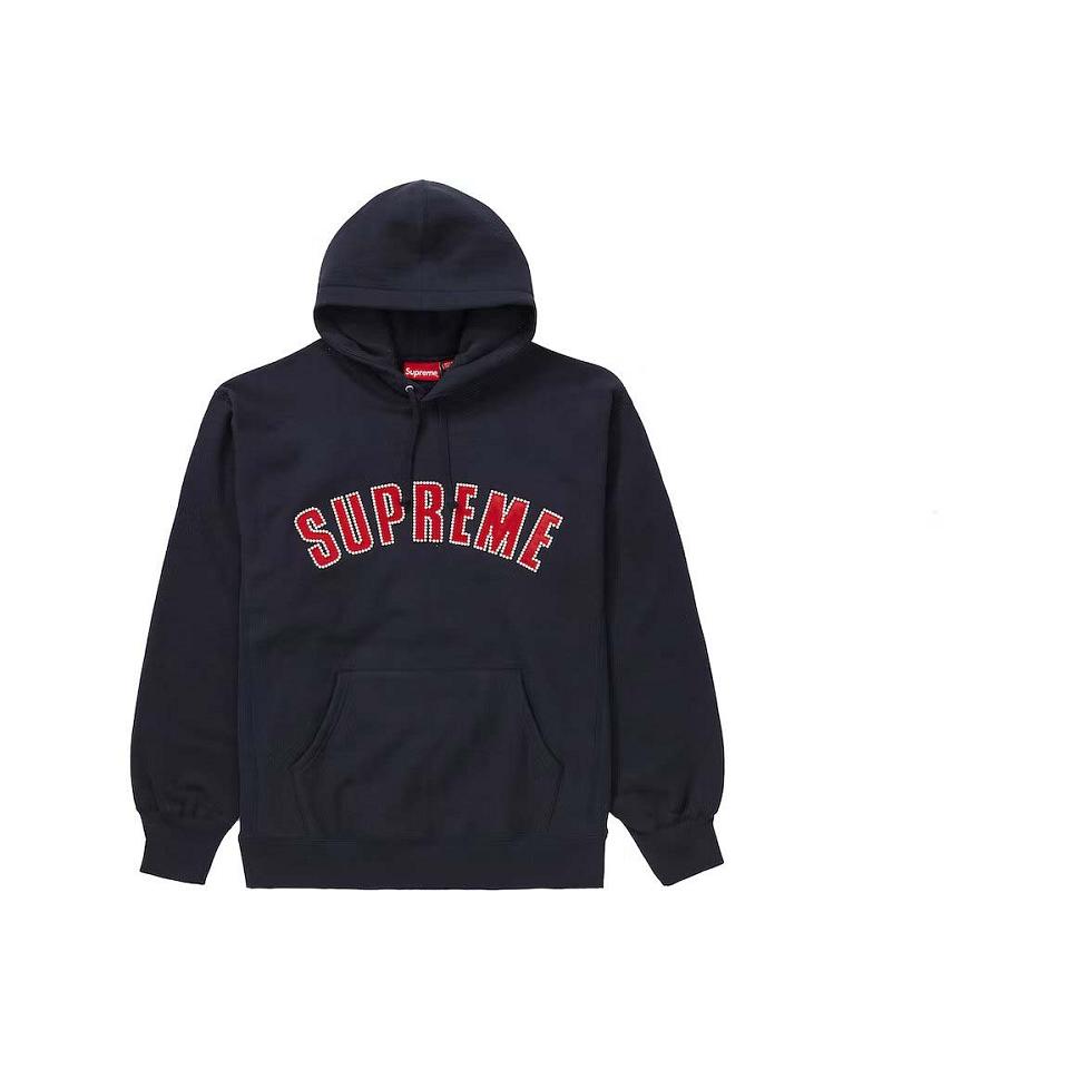 Supreme Pearl Logo Con Cappuccio Felpe Nere | IT330YU