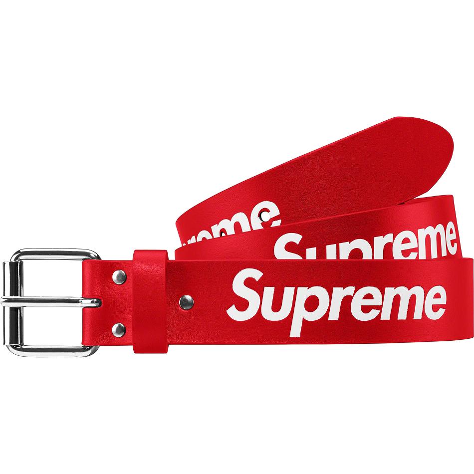 Supreme Repeat Pelle Belt Cinture Rosse | IT428MA