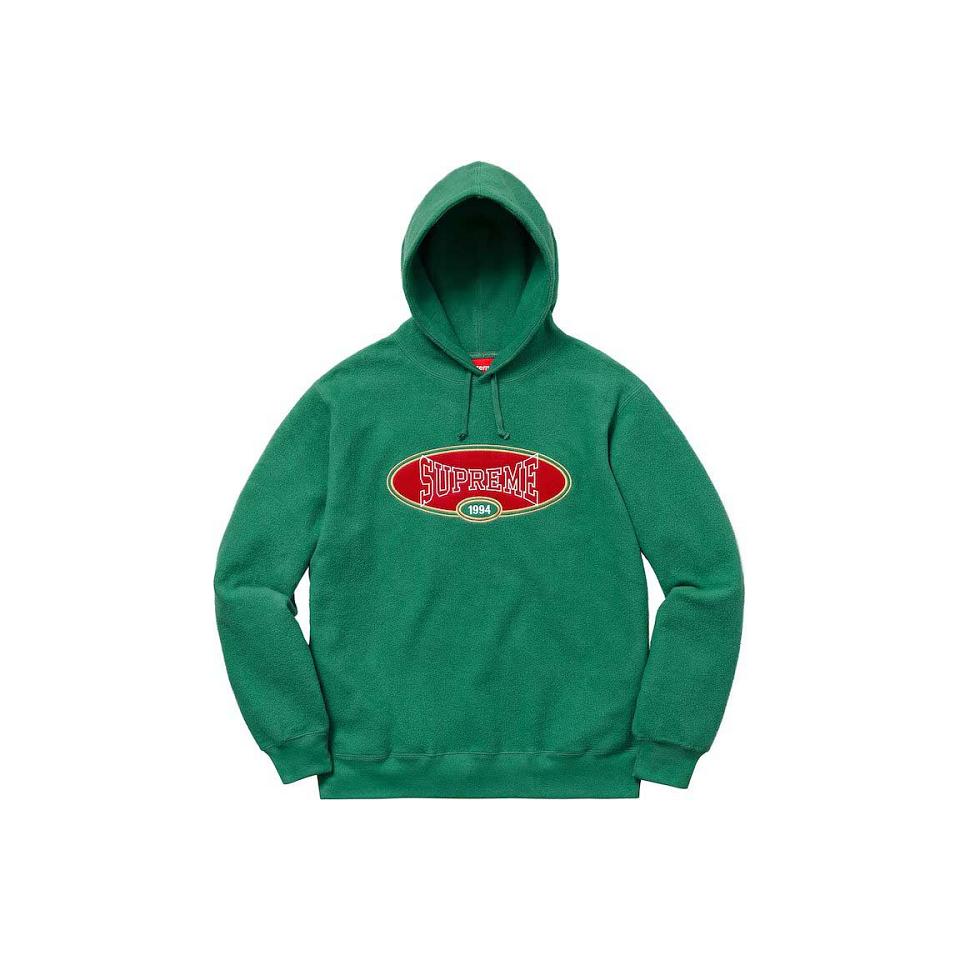 Supreme Reverse Fleece Con Cappuccio Felpe Verdi | IT331UT