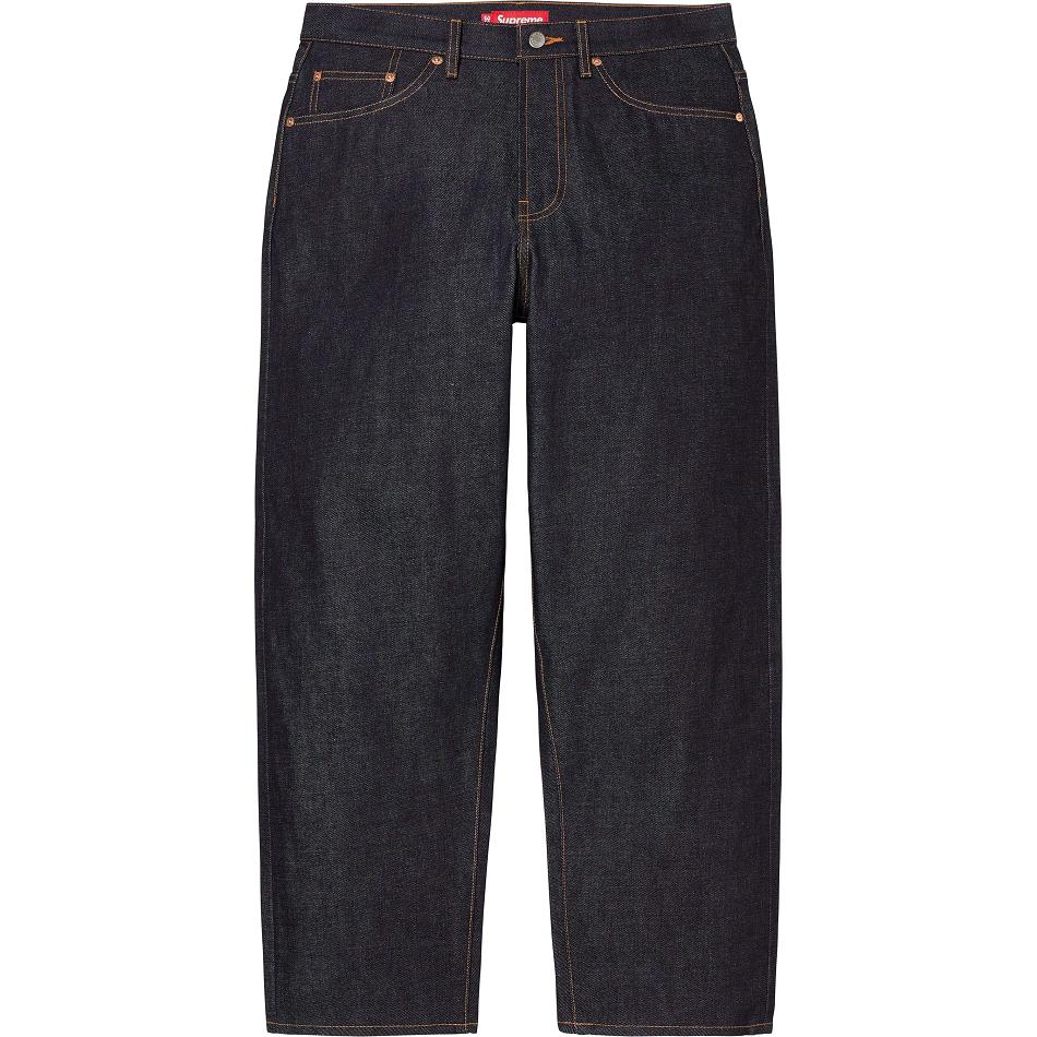 Supreme Rigid Baggy Jean Pantaloni Nere | IT164CE