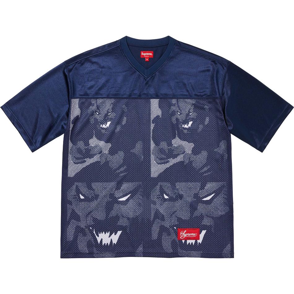 Supreme Ronin Football Jersey Maglioni Blu Marino | IT284SO