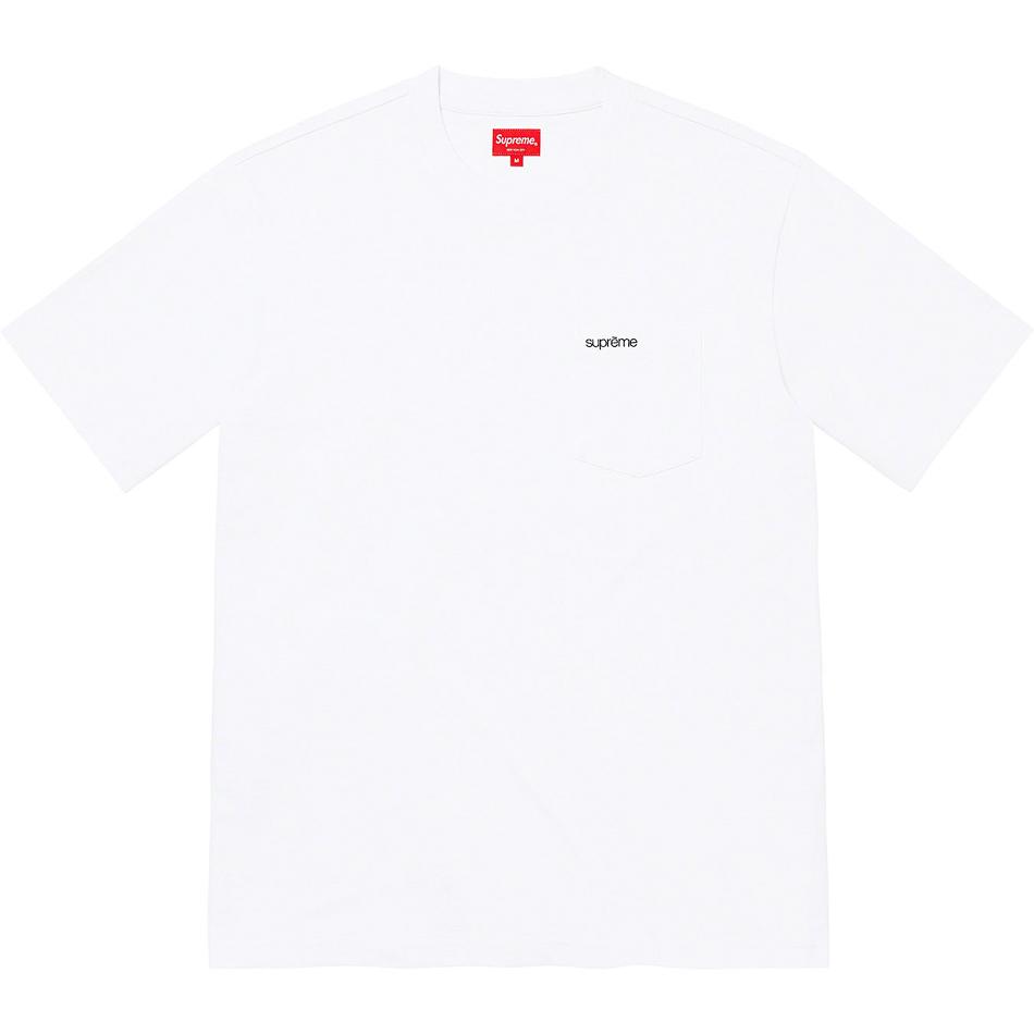 Supreme S/S Pocket Tee Maglioni Bianche | IT269VD