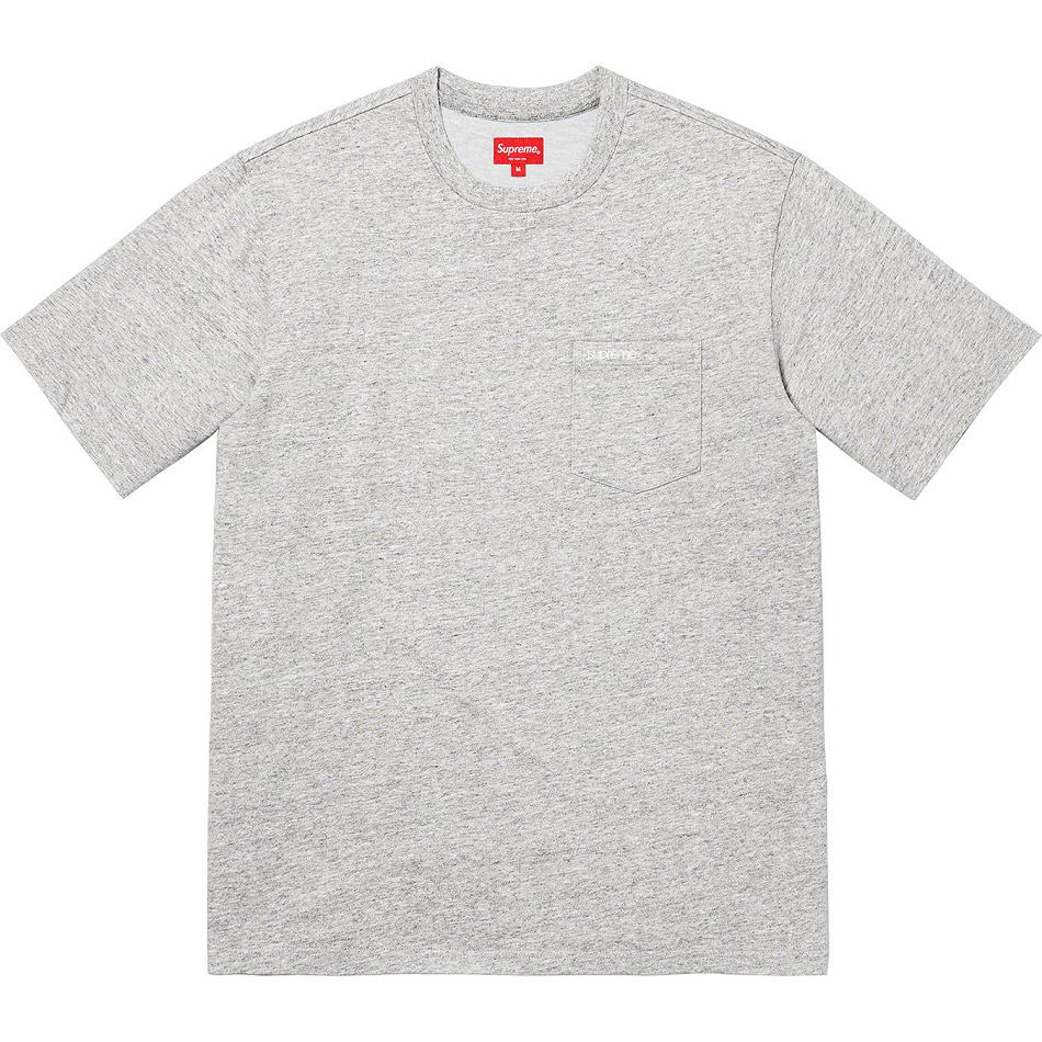 Supreme S/S Pocket Tee Maglioni Grigie | IT272MA