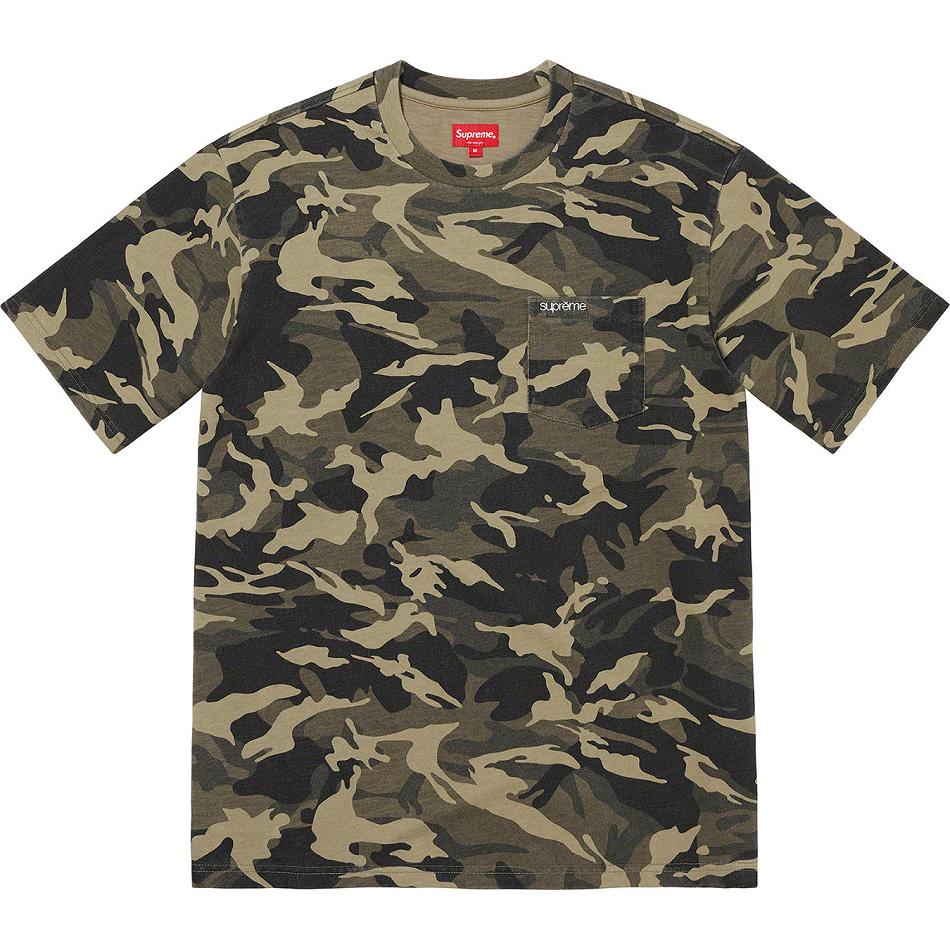 Supreme S/S Pocket Tee Maglioni Verde Oliva Camouflage | IT268CE