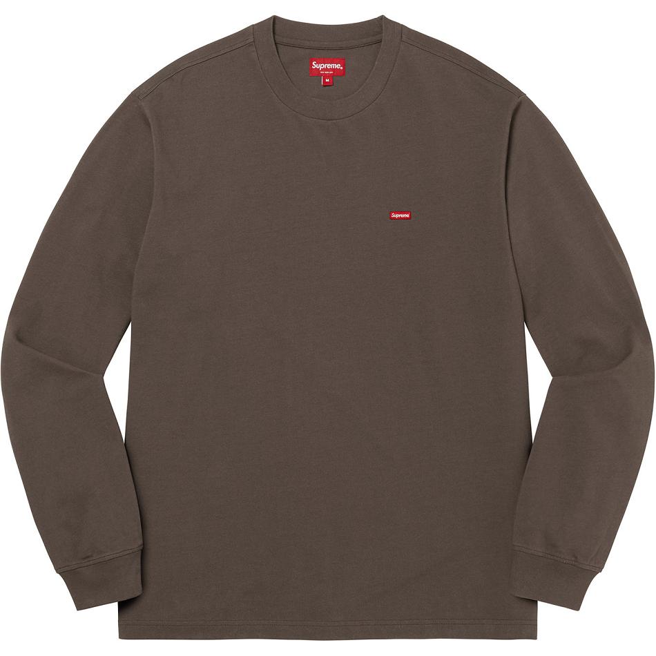 Supreme Small Box L/S Tee Maglioni Marroni | IT250RW