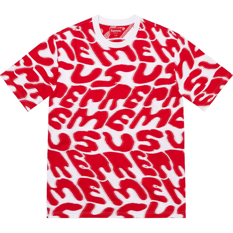 Supreme Stacked Intarsia S/S Top Maglioni Bianche Rosse | IT280IS