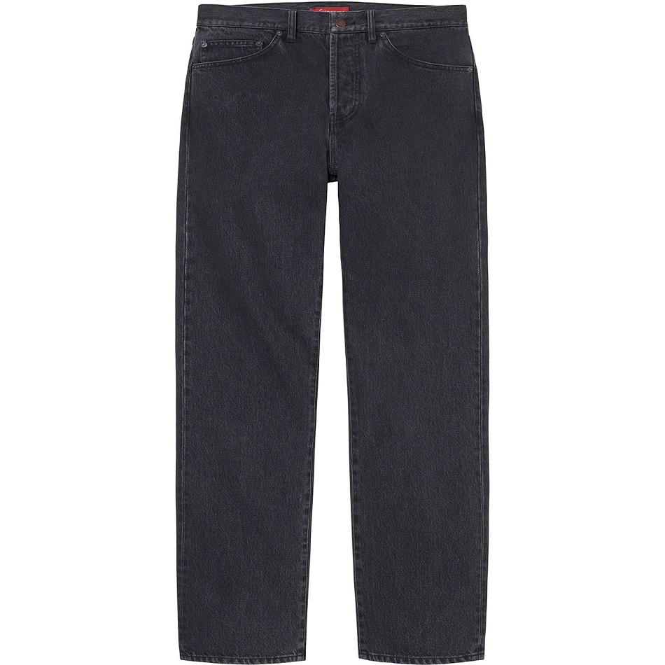 Supreme Stone Washed Black Slim Jean Pantaloni Nere | IT157GL