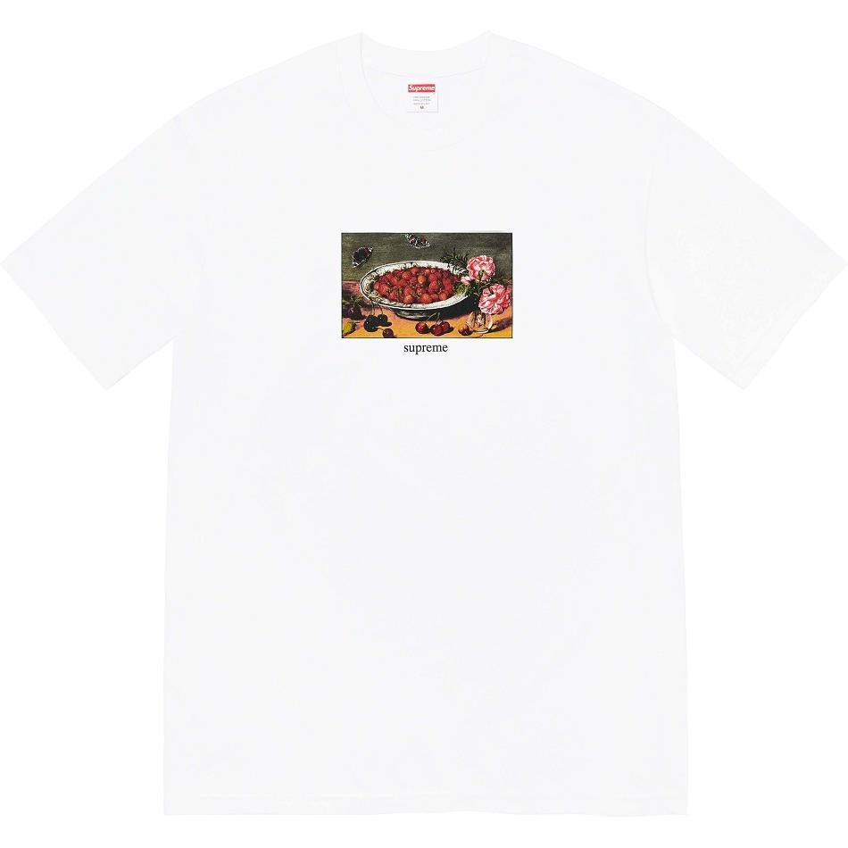 Supreme Strawberries Tee Magliette Bianche | IT341JJ