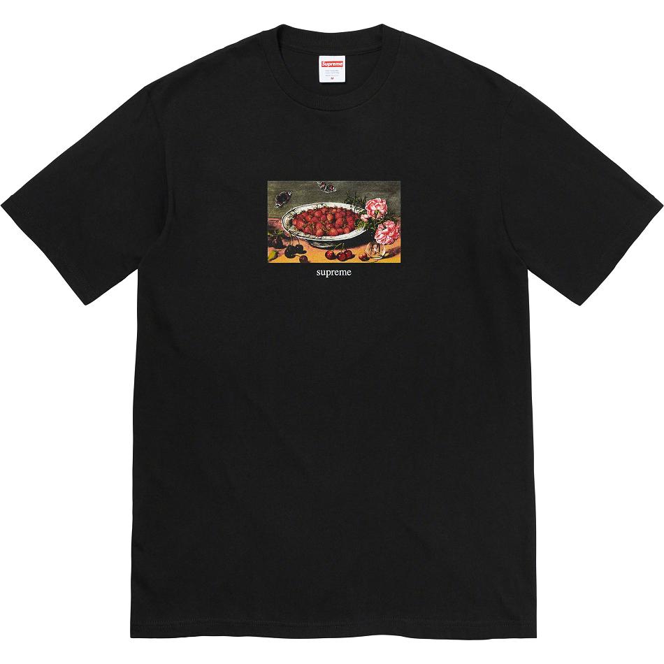 Supreme Strawberries Tee Magliette Nere | IT343LH