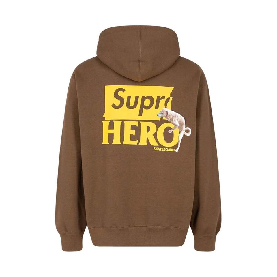 Supreme X Antihero Felpa Con Cappuccio Marroni | IT131GL