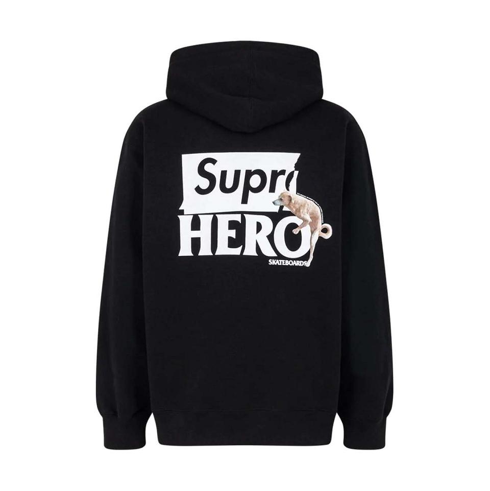 Supreme X Antihero Felpa Con Cappuccio Nere | IT132HK