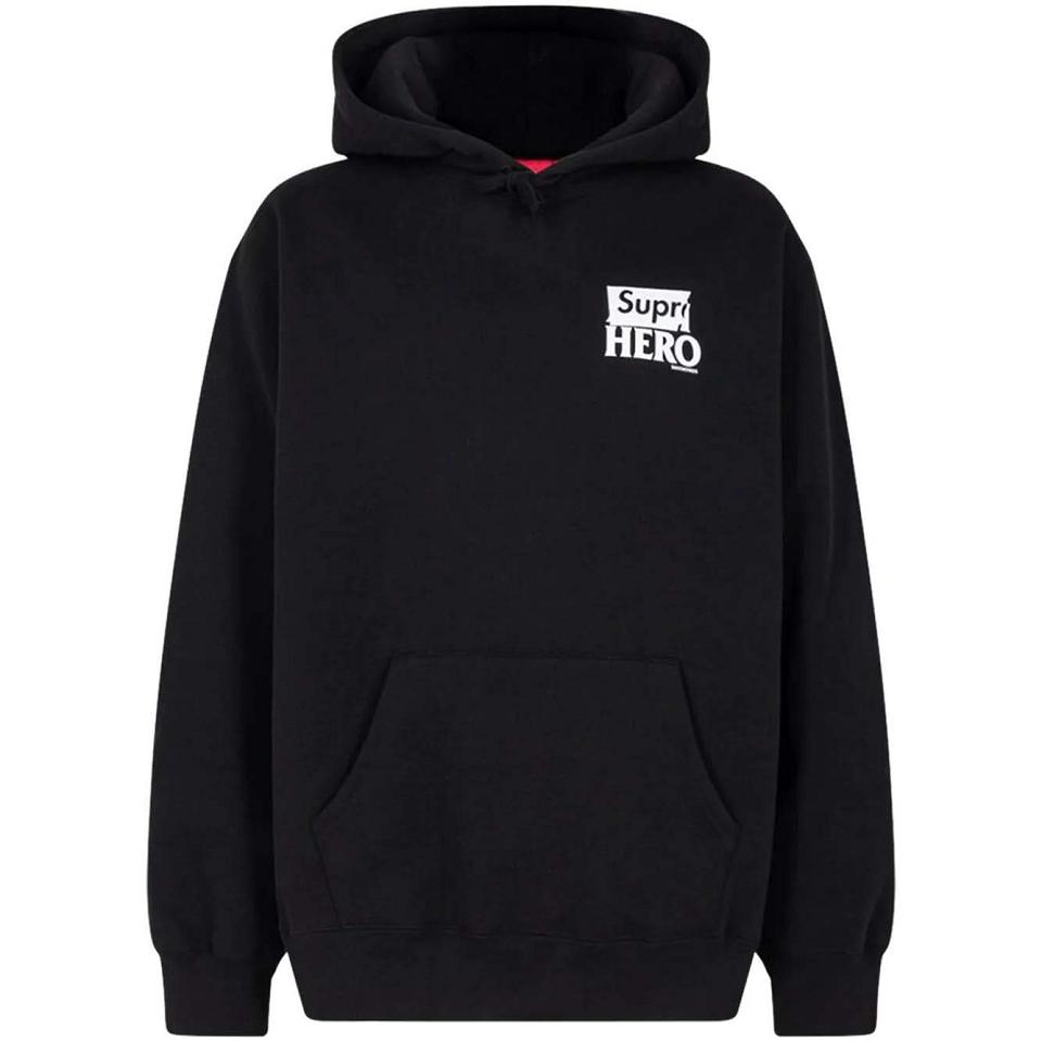 Supreme X Antihero Felpa Con Cappuccio Nere | IT132HK