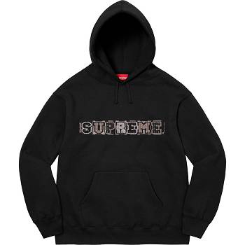 Supreme Beaded Con Cappuccio Felpe Nere | IT316KI