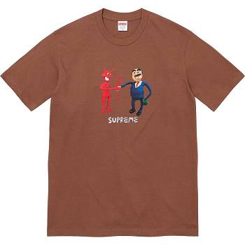 Supreme Business Tee Magliette Marroni | IT376MA