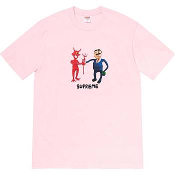 Supreme Business Tee Magliette Rosa | IT375NB