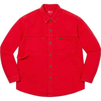 Supreme Denim Painter Camicie Rosse | IT203OR