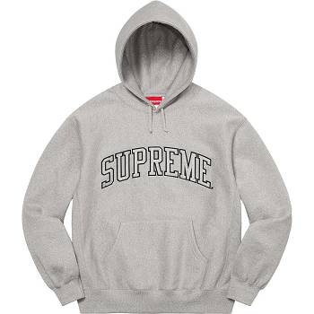 Supreme Glitter Arc Con Cappuccio Felpe Grigie | IT292ZG