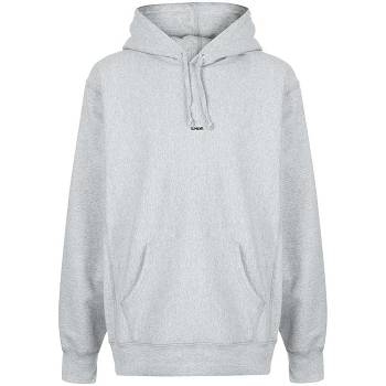 Supreme Gray Micro Logo Felpa Con Cappuccio Grigie | IT110ZG