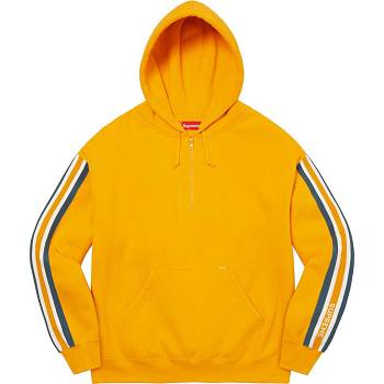 Supreme Half Zip Con Cappuccio Felpe Oro | IT297NB