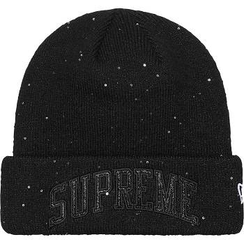 Supreme New Era® Metallic Arc Beanie Cappelli Nere | IT445JJ