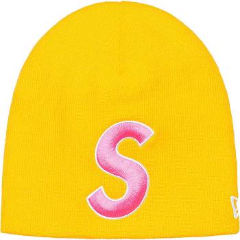 Supreme New Era® S Logo Beanie Cappelli Gialle | IT438PQ