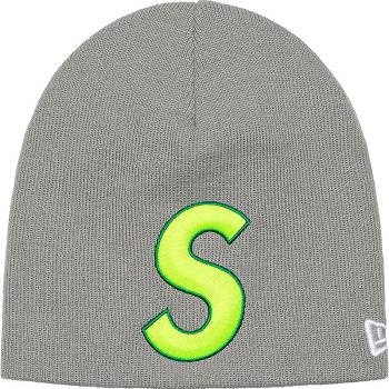 Supreme New Era® S Logo Beanie Cappelli Grigie | IT440SO