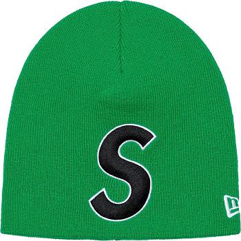 Supreme New Era® S Logo Beanie Cappelli Verdi | IT441DN