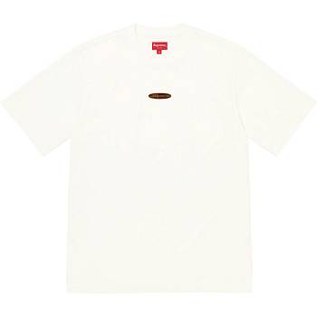 Supreme Oval Logo S/S Top Maglioni Bianche | IT252YU