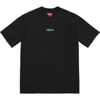 Supreme Oval Logo S/S Top Maglioni Nere | IT254IS