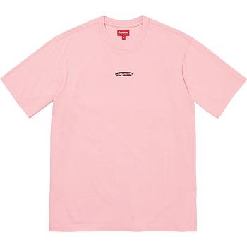 Supreme Oval Logo S/S Top Maglioni Rosa | IT256PQ