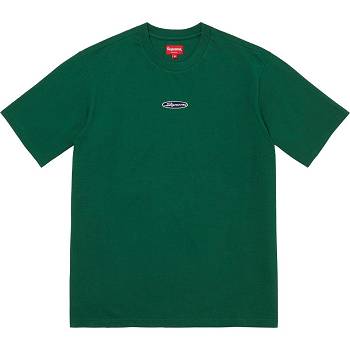 Supreme Oval Logo S/S Top Maglioni Verdi | IT255OR