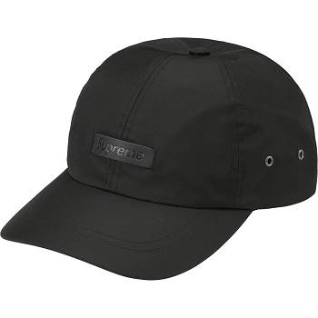 Supreme Pelle Patch 6-Panel Cappelli Nere | IT470HK