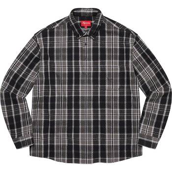 Supreme Pullover Plaid Flannel Camicie Nere | IT212KI